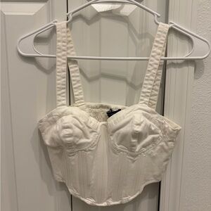 Forever 21 White Crop Top